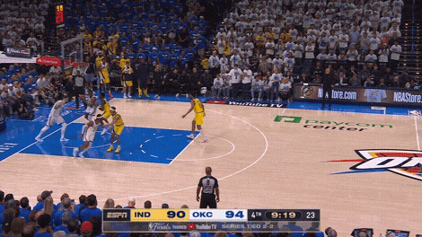 Pascal Siakam foul on Jalen Williams drive