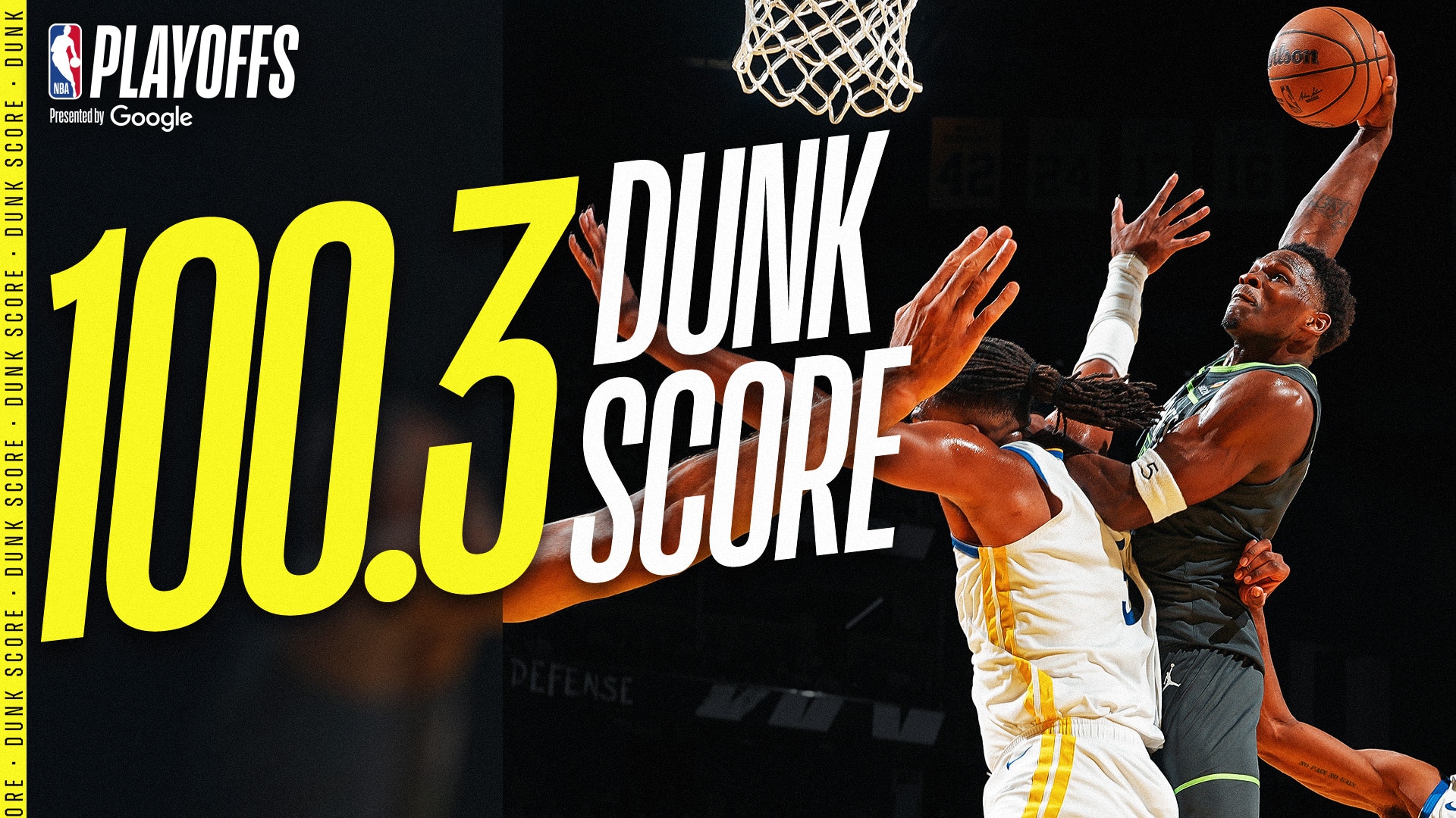 Anthony Edwards Rises Up For The 100.3 Dunk Score