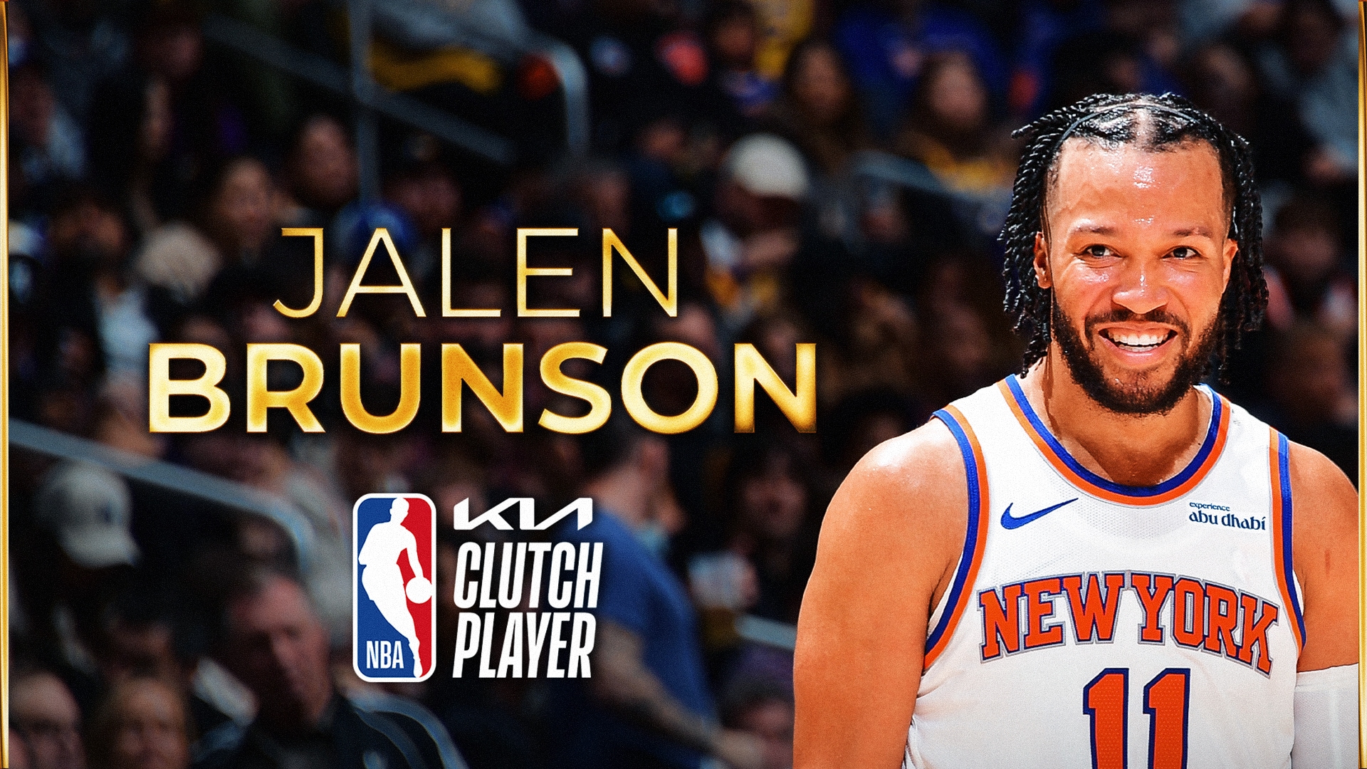 Knicks' Jalen Brunson named 2024-25 Kia NBA Clutch Player of the Year Award winner